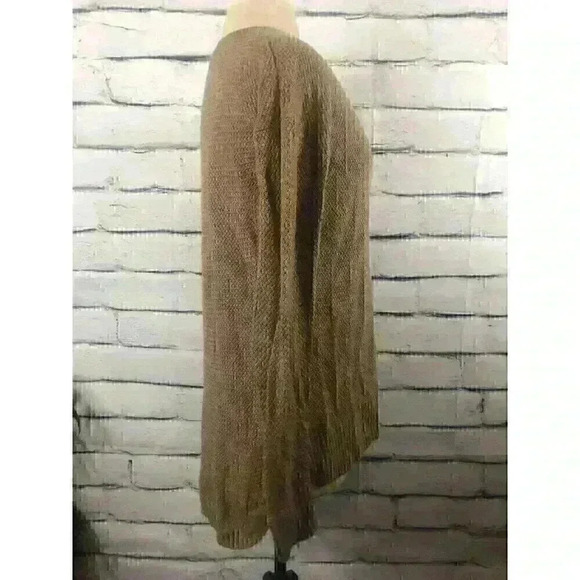 Madewell Chronicle Texture Pullover Sweater Brown Size XS Hi-Lo - Picture 2 of 9